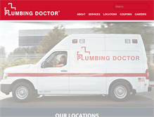 Tablet Screenshot of plumbingdoctor.com